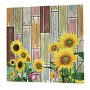2x Sunflower Blackout Curtains Thermal Insulated Drape Fabric Curtain 150x166 cm