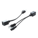 2 Cable DIY PoE Power Supply RJ45 Ethernet Passive 50V RJ45 male / female +