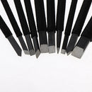 10 Pieces Tungsten Steel Graver Chisel Stone Seal Craft Wood Carving Engraving