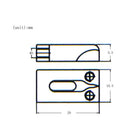 Pack of 6 Rectangle Guitar Bridge Saddles Zinc Alloy for ST Electric Guitar