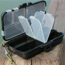 1pcs Utility Black Fishing Tackle Box Lures Hooks Hard Plastic 8 Compartmen H8M3