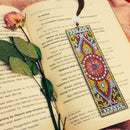 DIY Special Shaped Diamond Painting Leather Bookmark with Tassel Office Supplies