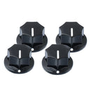 4 Pcs Black Guitar Tone Button Guitar Top Hat Knob for Electric Guitar
