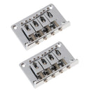 2xStainless Steel Electric Guitar Saddle Bridge Musical Instrument Accessory