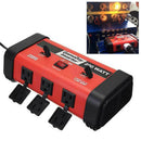 200W DC 12V To 110V Easy Install ABS Transform AC Converter Car Power Inverter