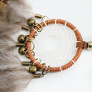 Dreamcatcher Wind Chimes Small Bronze Bells Car Pendant Home Decor Dream Ca C2P9