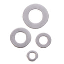 105Pcs O Shape Flat Washer Stainless Steel Washers Plain Washer Gaskets Suit_kz