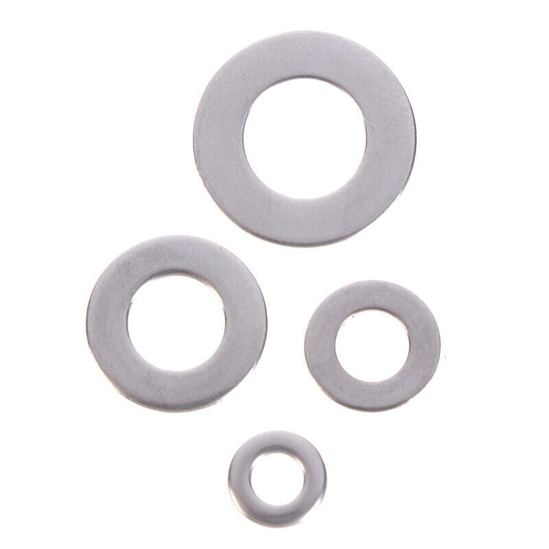 105Pcs O Shape Flat Washer Stainless Steel Washers Plain Washer Gaskets Suit_kz