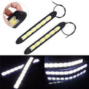 2Pcs 12V 20W Waterproof LED Daytime Running Light DRL COB Strip Lamp Fog Car@Z