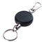 Outdoor Survival EDC Steel Wire Rope Recoil Ring Retractable Pull Key Chain
