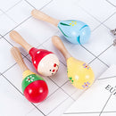 Wooden Maraca Wood Rattles Kids Percussion Musical Hand Instrument Shaker Toys