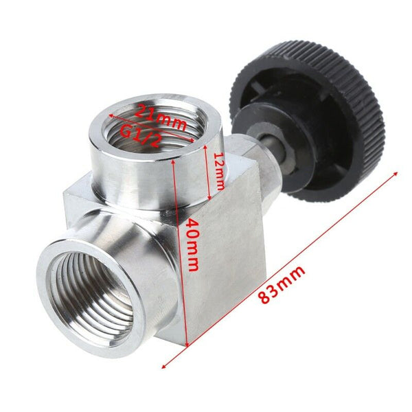 1/2" BSP Female Thread 304 Stainless Steel Flow Control Shut Off Needle Valve