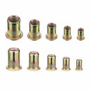 Carbon Steel Rivet Nut Insert Nutsert M4 M5 M6 M8 M10, 120 Pieces