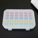 30pcs Empty Bobbins Sewing Spools Plastic Storage Box Home Needlework Tool