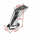 4pcs Furniture Chair Cabinet Beds Settee 120mm Legs Chrome Sofa Plinth Legs C5L8