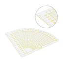 DIY Tailor Sewing Tool Quilting Patchwork Scrapbook Circle Fan Foot Ruler T I1R1