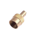 10pcs Coppe Slotted Head Valve Stem Caps Auto Car Motorcycle Schrader Valve