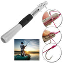 Manual Fishing Tackle Hook Line Tier ABS Fishhook Knotter Fasten Binding Tool