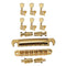 Electric Guitar Roller Saddle Tailpiece & 6R Tuner for Les Paul EPI Tune Or