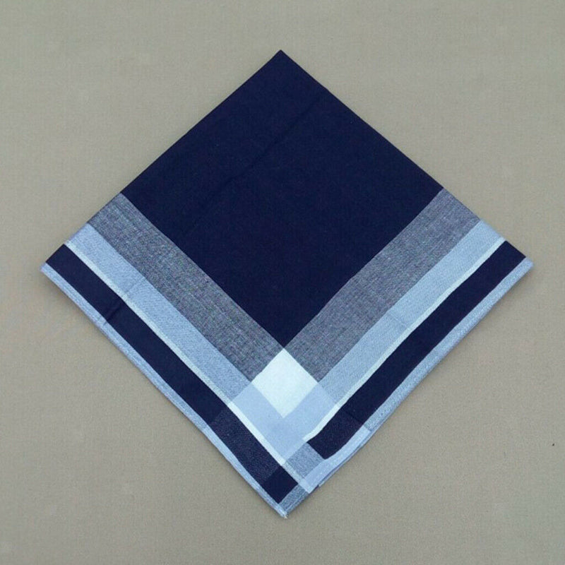 12pcs Plaid Handkerchiefs Classic Soft Hanky  Square Formal Kerchief 16''