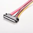 30CM Male to Female 7+15 Pin SATA Data HDD Power Combo Extend Extension Cable JR