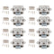 8pcs Push Button Drawer Catch Lock Latch for Motorhome RV Boat Door New