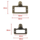 20Pcs Drawer Wardrobe Filing Cabinet Card Frame Label Holder Cup Handle S