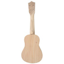 21inch White Wooden Ukulele Soprano Hawaiian Guitar Uke Kit Musical Instrum