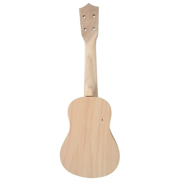 21inch White Wooden Ukulele Soprano Hawaiian Guitar Uke Kit Musical Instrum