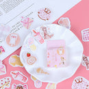45pcs/box Sweet Girl DIY Diary Stickers Paper Labels Gifts Packaging Decor BX