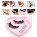 1 Pair Natural Long Thick False Eyelashes Lashes Extensions with Glue Makeup