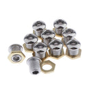 10 Pieces Drum Air Vent with Gasket Nut Bass Tom Snare Drum Kit