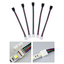 10PCS 10mm 4 Pin Male Female PCB Connector Cable For RGB 5050 3528 LED Stri Nw
