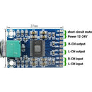 TPA3116D2 50W*2 DC 12-24V Digital Amplifier Board Class Dual Channel Stere AMPJR