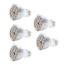 5x LED Plant Grow Lamp Bulb for Hydroponic Greenhouse E27 Full Spectrum