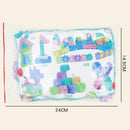 Plastic Geometric Building Blocks Retro Number Blocks Child Education Toys