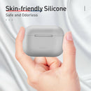 Baseus Silicone Bluetooth Earphone Case Cover Box for Airpods Pro (Grey) A