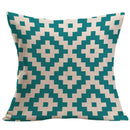 1X(Pack Of 4 Pillow Covers Decorative Flax Square Throw Pillow Covers Solid