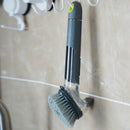 Dish Brush with Soap Dispenser Pot Scrubber Kitchen Sink Pan Brush, Bottle
