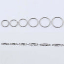 10pcs 25mm Metal Key Ring Chain Split Rings Heavy Duty Keychain Accessories Gift