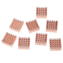 8pcs/set RAM Copper Memory Heat Sink Graphics Card Cooling Radia ME