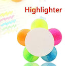 5Colors Sunflower Highlighter Fluorescent Line Marker Painting Drawing Q8A7 R7Y2