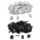 40 x Metal No-Sew Hooks and Eye Closures for Garment Fasteners and Extension