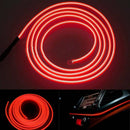 Red LED Car Interior Decor Atmosphere Wire Strip Light Lamp Set Car Accessories
