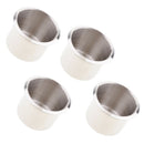 Pack of 4 Stainless Steel Poker Table Cup Holder Inserts For Car Boat  Marine