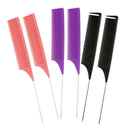 6Pcs New Professional Hair Comb In Cloth That Highlights The