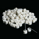 100pcs 13mm Wool Felt Polishing Wheel Buffing Pad + 2 Mandrels for Rotary tool