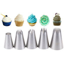 5x Large Russian Icing Piping Pastry Nozzle Tips Cake Decorating Tool NozzlesES