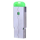 Mini Portable USB2.0 Port Metal Case Smart SD/TF Card for PC(Green)