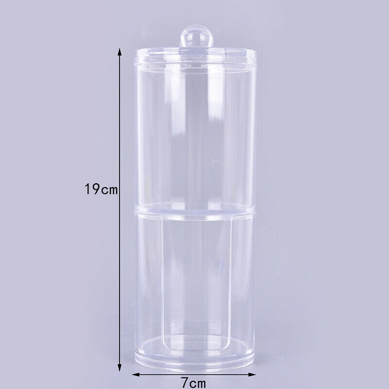 Acrylic Cotton Swab Makeup Organizer Storage Box Container Pad Holder CosmeS Hn